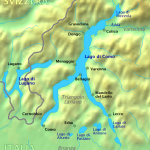 Carte du lac de Côme