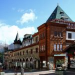 Sankt Moritz Palace Hotel and shopping streets