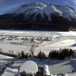 Lago Sankt Moritz in inverno