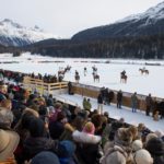 Sankt Moritz winter sports. Polo on the lake