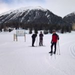 A short skiing while visiting Sankt Moritz