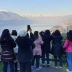 Lake Como view from mountain